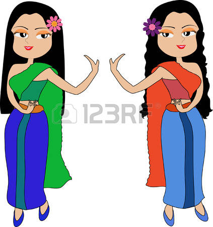 423x450 Thailand Clipart Traditional Dance