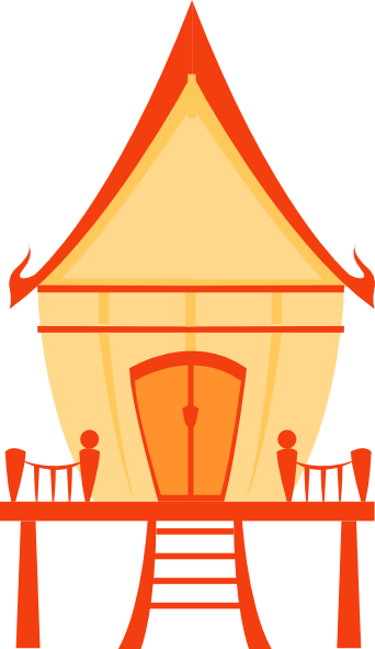 342x591 Traditional Thai House Clip Art