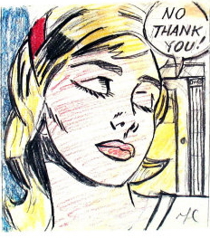 232x263 Roy Lichtenstein Artwork No, Thank You! By Roy Lichtenstein
