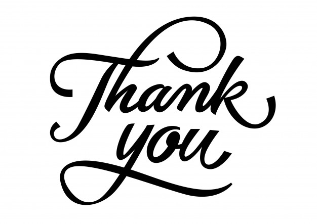626x443 Thank You Lettering With Curls Vector Free Download