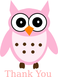 225x300 Thank You Owl Clipart