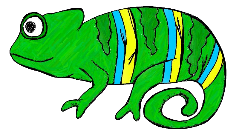 800x439 Chameleon Clip Art