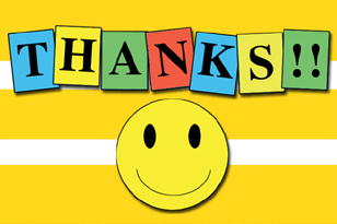 308x205 15 Smileys With Thanks Message Smiley Symbol