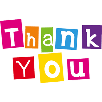 400x400 Thank You Colours Transparent Png