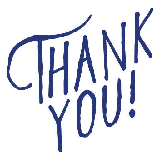 512x512 Blue Thank You Lettering