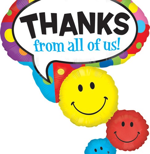 486x500 Simply Love Boutique Party Supplies Shape Thank You Smiley