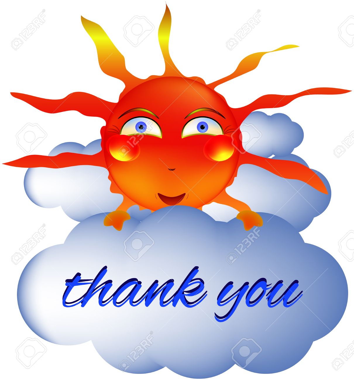 1210x1300 Sun Smiley Smiling Thank You Summer Cloud Royalty Free Cliparts