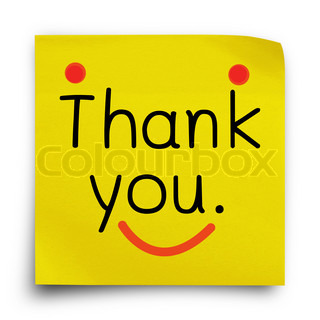 320x320 Thank You Notice Shows Thanks Stock Photo Colourbox