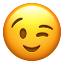 256x256 Winking Face Emoji U 1f609