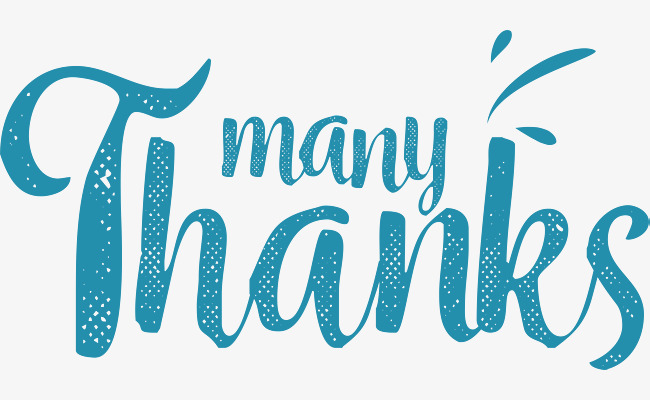 650x400 Blue Handwriting Thank You Card, Vector Png, Thank You, Thank You
