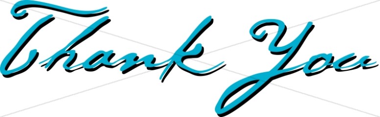 776x240 Thank You Word Art