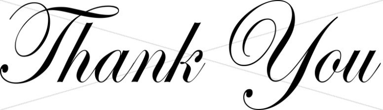 776x223 Black Thank You Script Thank You Word Art