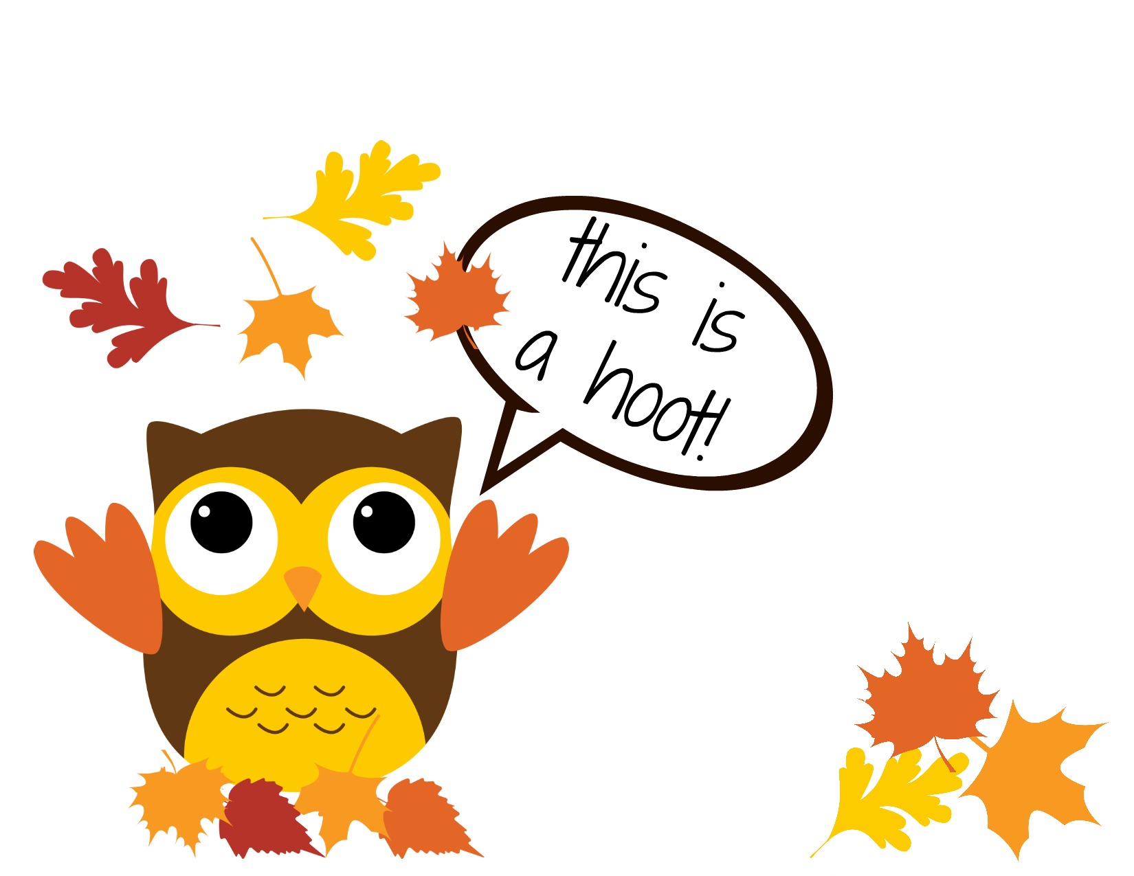 1650x1275 Thankful Owl Cliparts