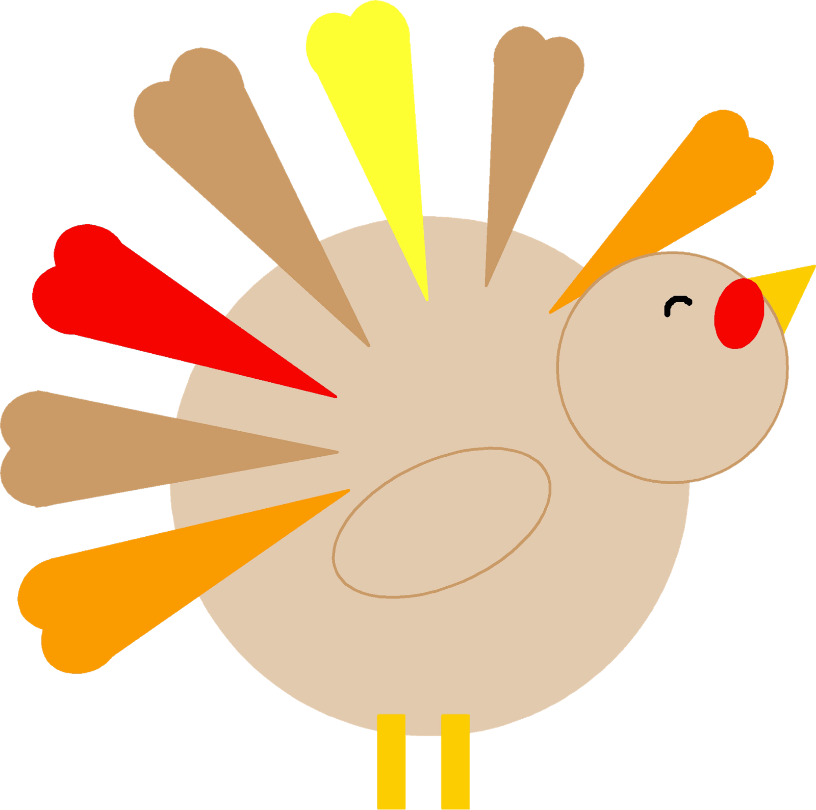 1600x1589 Thankful Turkey Clipart