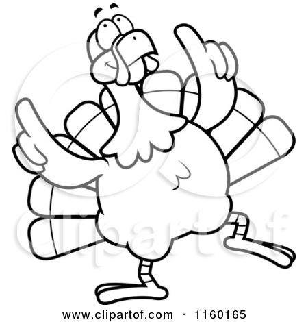 450x470 Free Black And White Turkey Clipart