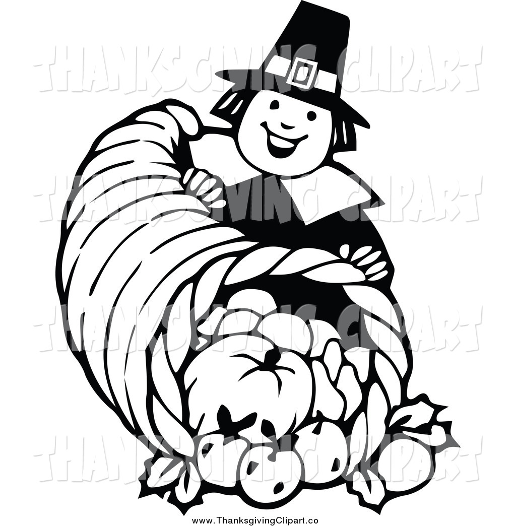 1024x1044 Cornucopia Black White Clipart