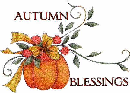 431x311 Fall Blessings Clipart