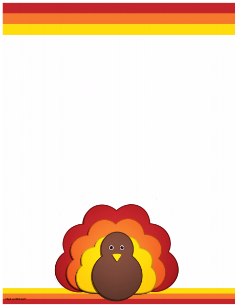 free thanksgiving page borders for microsoft word