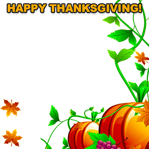 296x296 Free Thanksgiving Borders