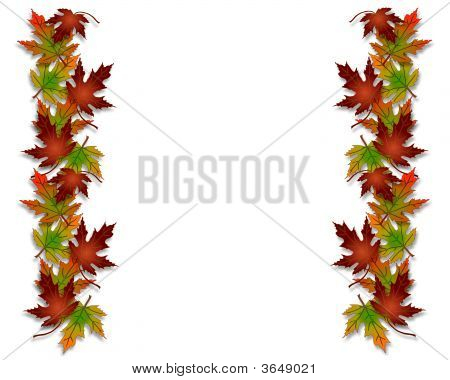 450x380 Fall Leaves Borders 3d Image Amp Photo Bigstock