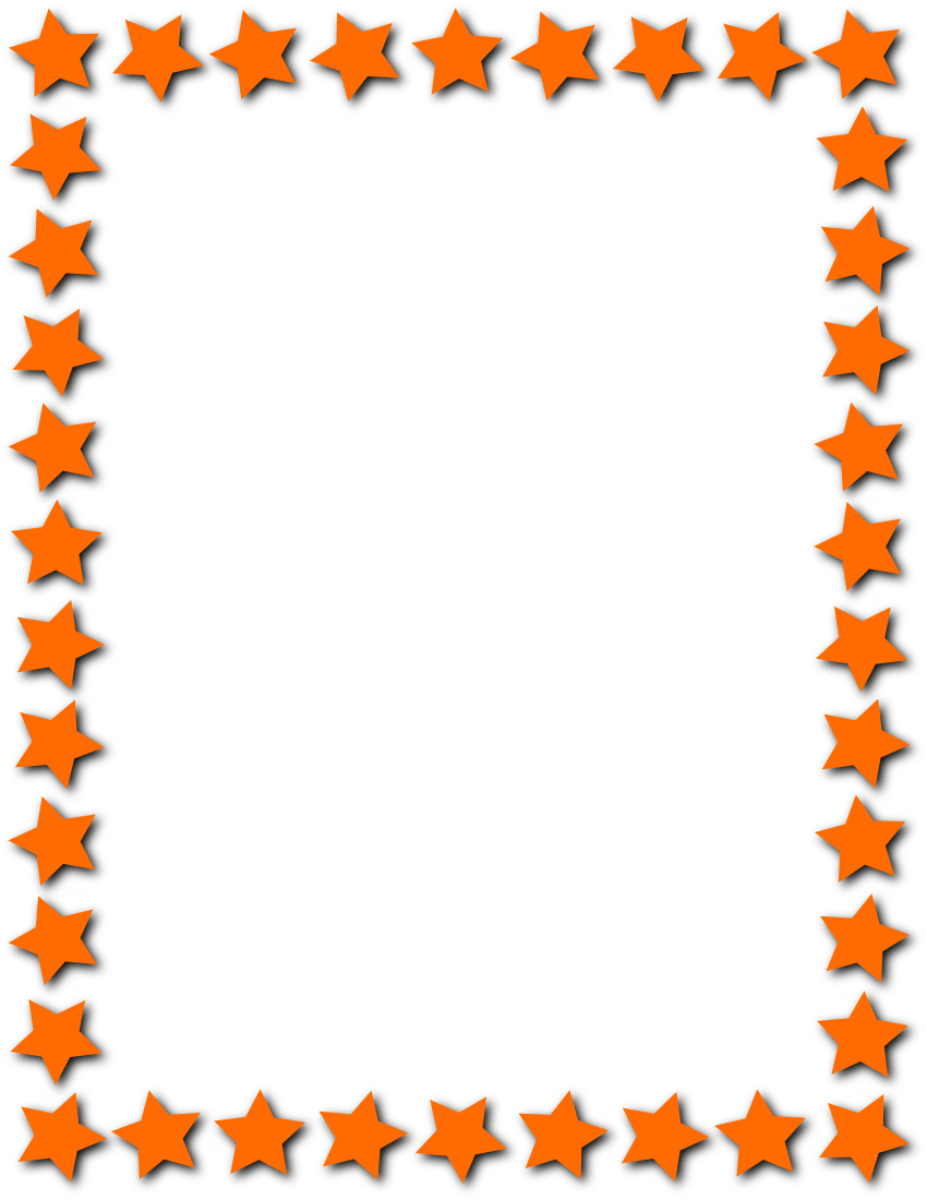 850x1100 Star Frame Orange