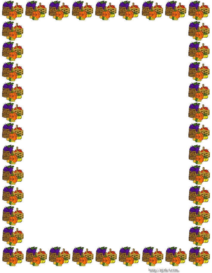 710x915 Thanksgiving Borders Clip Art Free