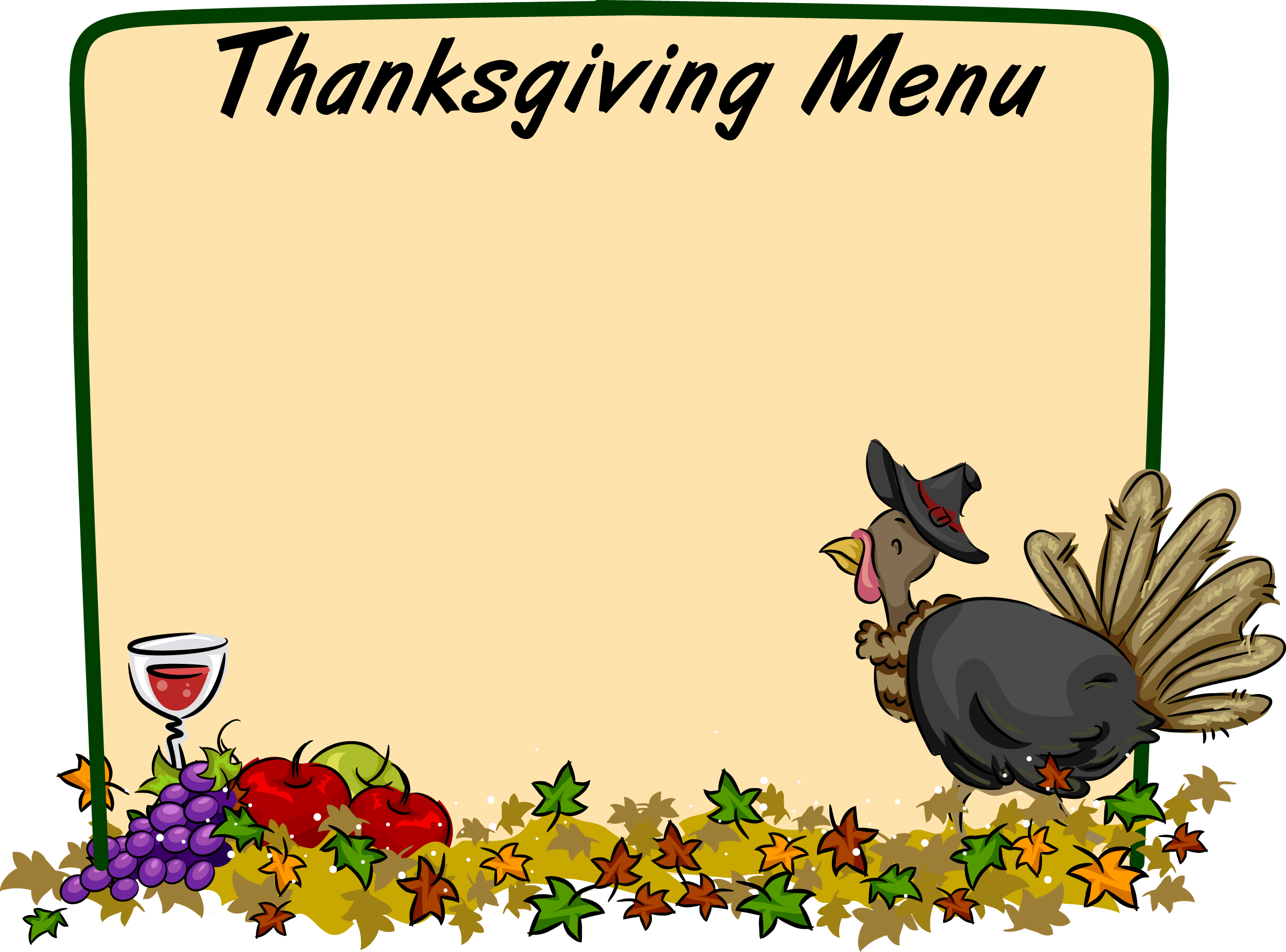 2509x1857 Thanksgiving Cliparts Borders