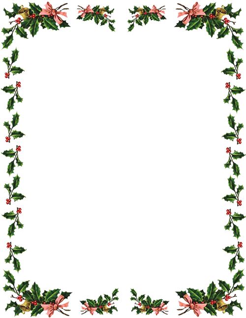 500x646 Free Holiday Clipart Borders