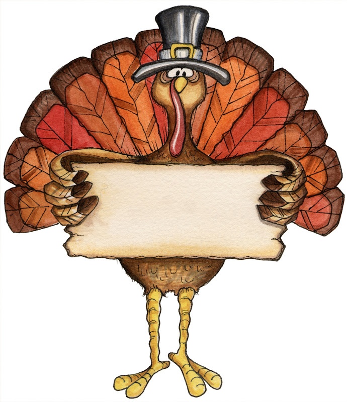690x800 Thanksgiving Pilgrim Turkey With Blank Sign Clip Art Clip Art