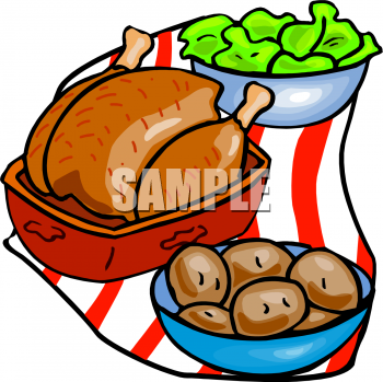 350x349 Clipart Images Of Dinner Food