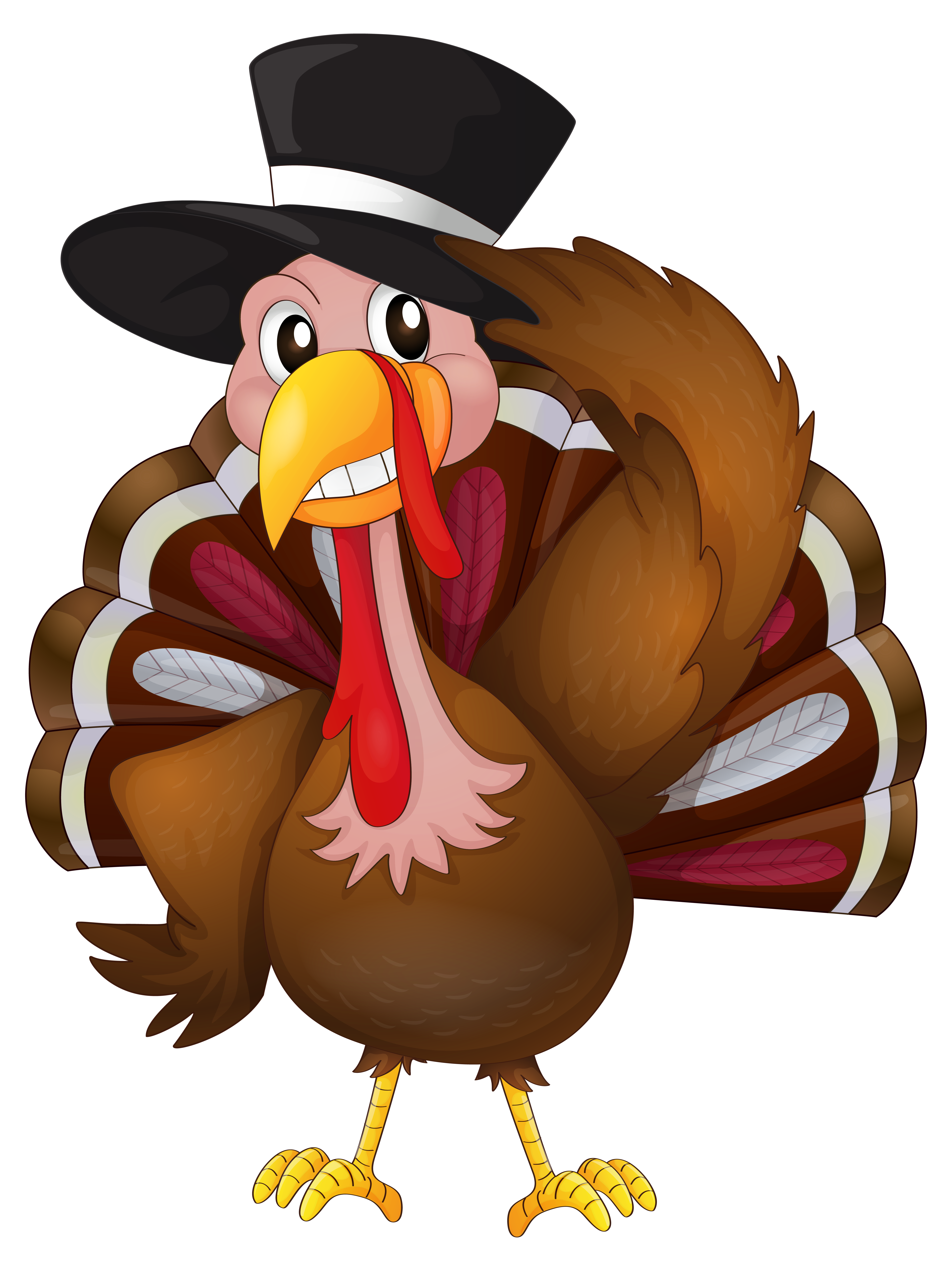 4855x6479 Turkey Clipart Thanksgiving Feast