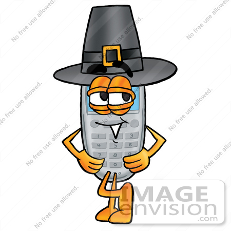 450x450 Cliprt Graphic Of Gray Cell Phone Cartoon Character Wearing