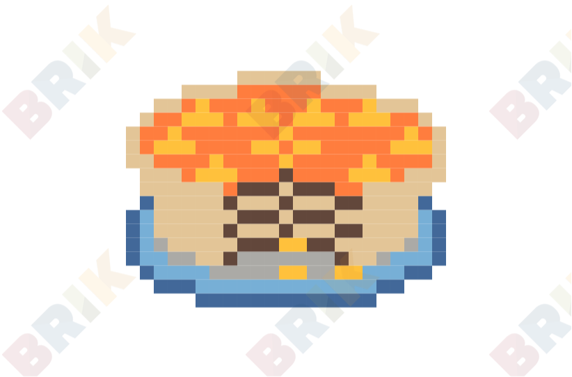 822x542 Thanksgiving Pie Pixel Art Brik