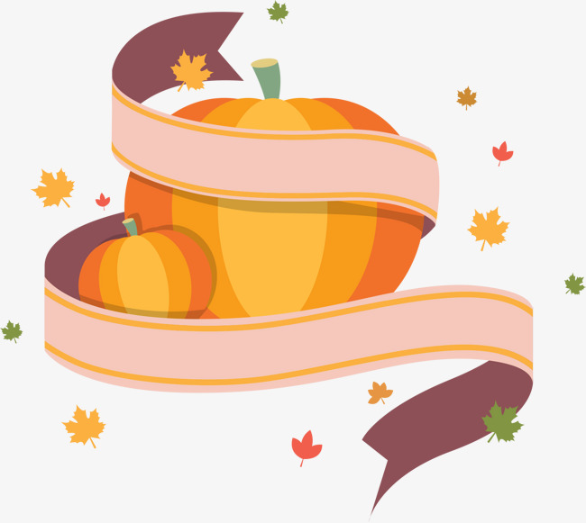 650x581 Thanksgiving Pumpkin Ribbon, Thanksgiving Pumpkin, Ribbon, Cartoon