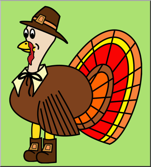 304x335 Clip Art Thanksgiving Turkey Color I Abcteach