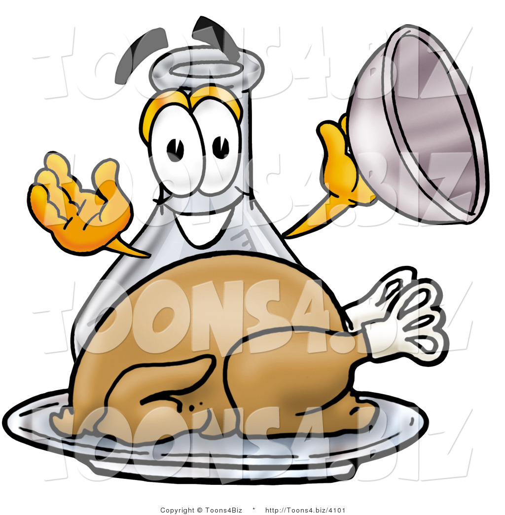 1024x1044 Illustration Of A Science Beaker Mascot Serving A Thanksgiving