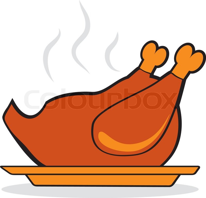 800x770 Roasted Turkey For Thanksgiving Day Stock Vector Colourbox