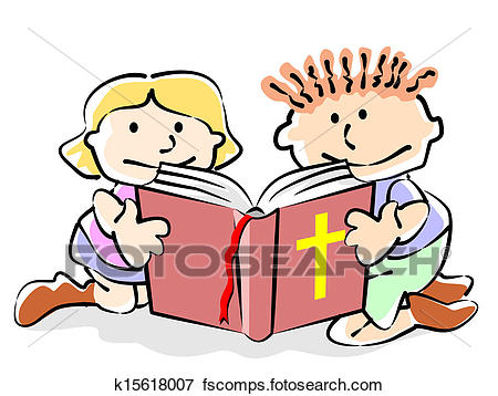 450x358 Clip Art Of Bible Kids K15618007