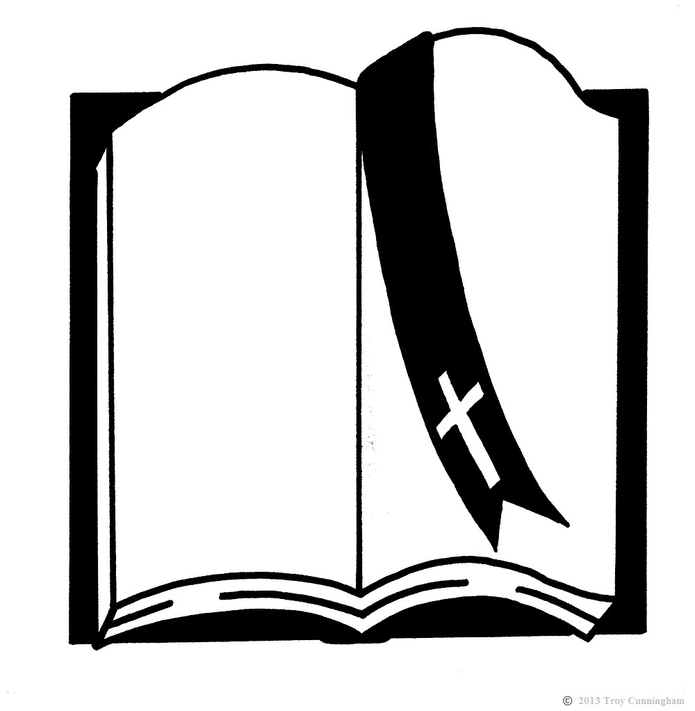1000x1022 Bible Clipart Black And White