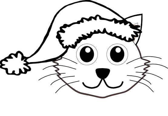 555x383 Cat In The Hat Cat Clip Art Black And White Free Clipart Images