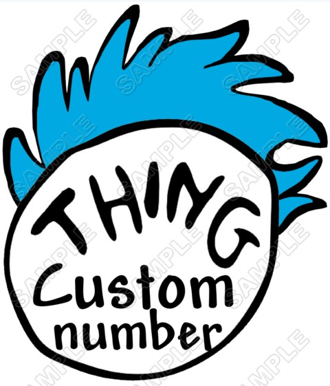 480x561 Dr.seuss Cat In The Hat Thing1, 2, 3 T Shirt Iron On Transfer