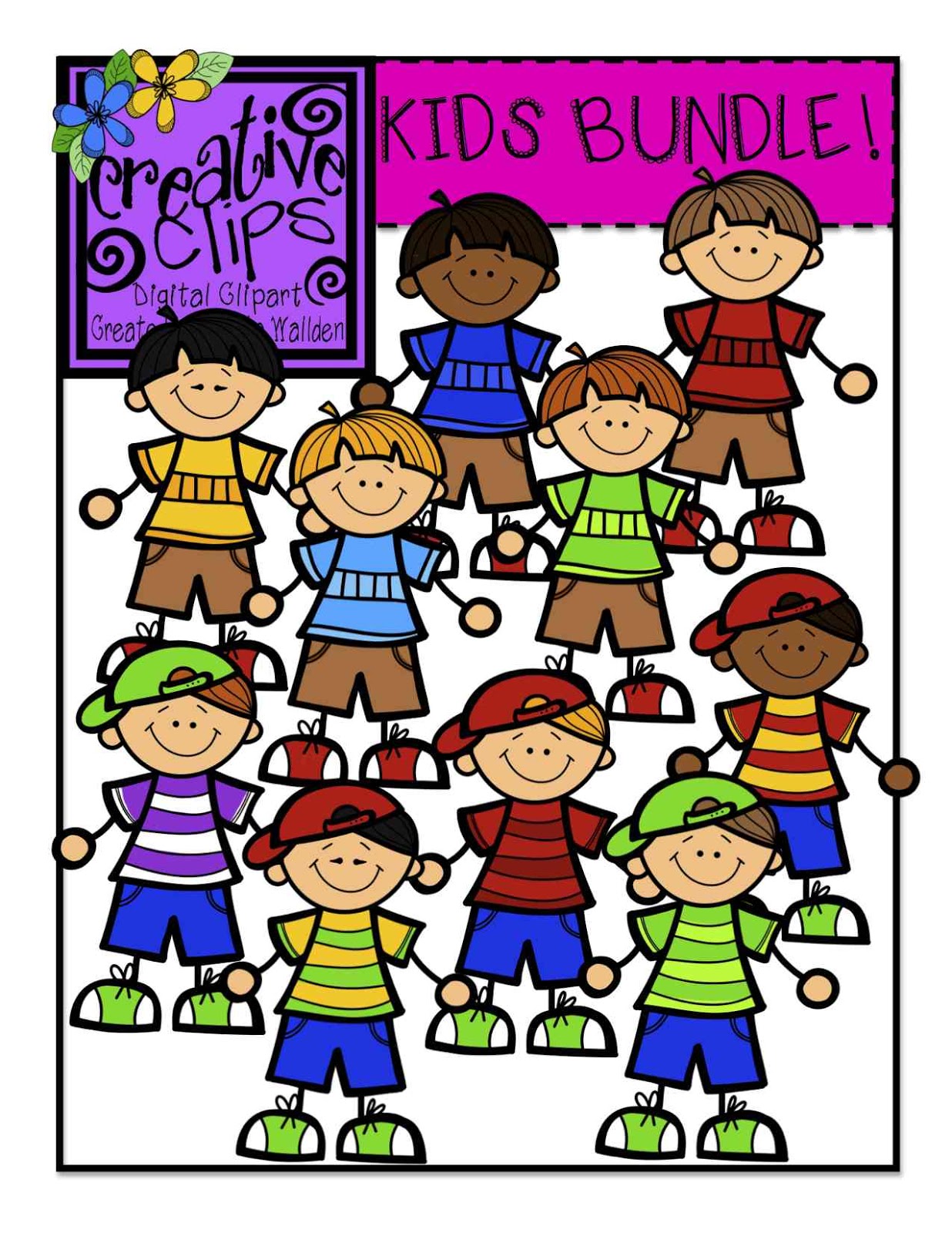 1236x1600 The Creative Chalkboard Free School Bus Clipart And Kids Bundle