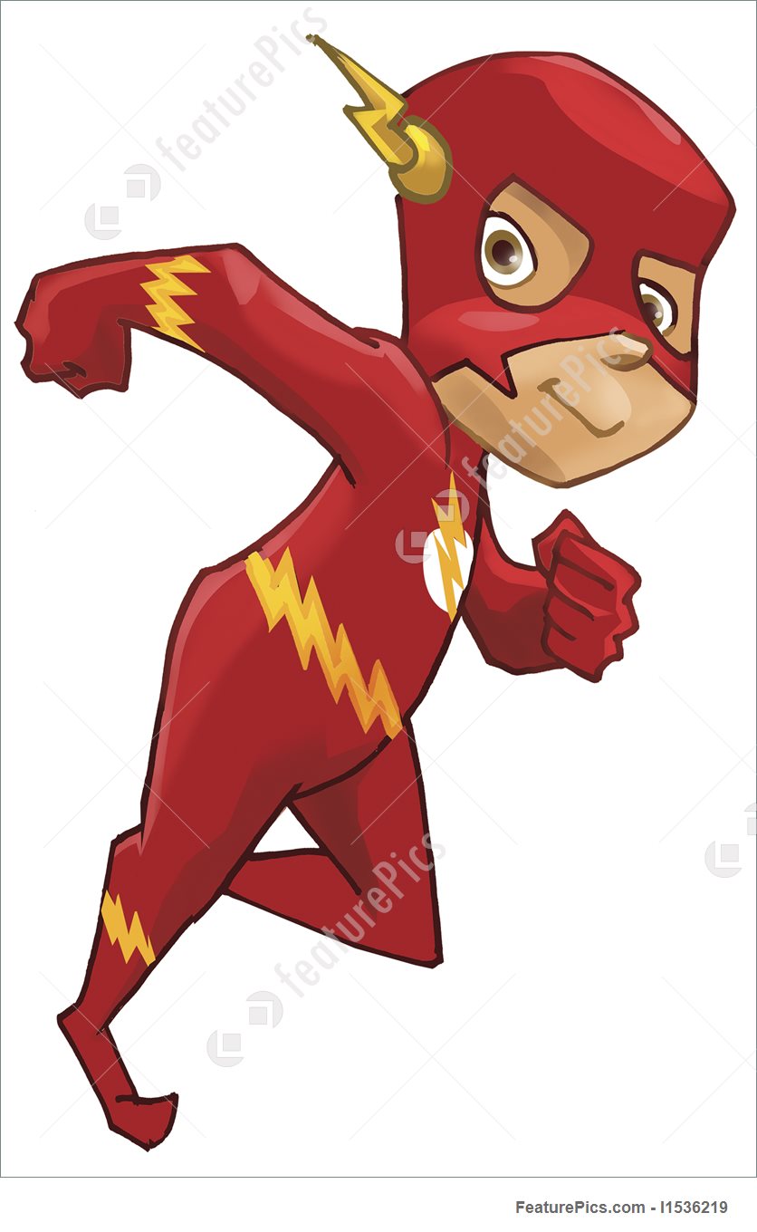 836x1360 Flash Kid Stock Illustration I1536219
