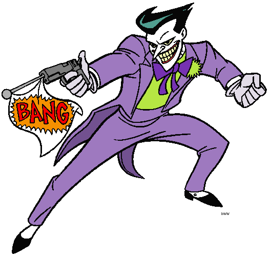 527x506 Joker With Pistol Clipart Sofia's Birthday Joker