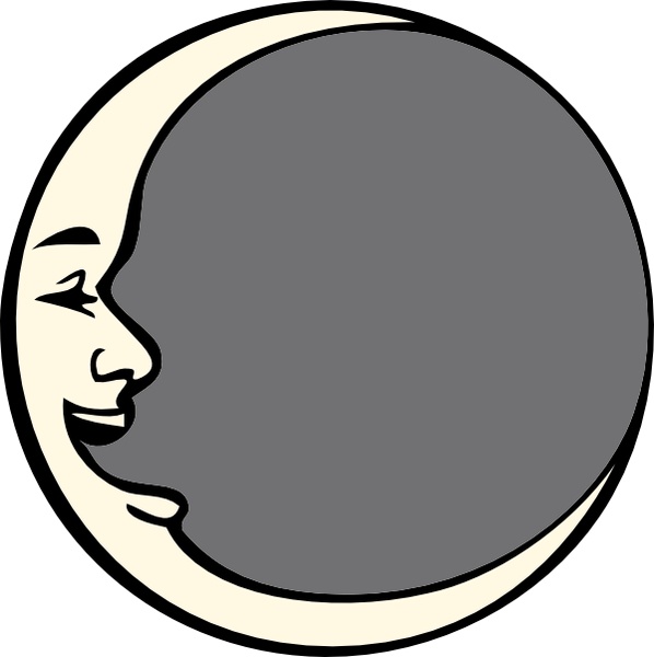 598x600 Man In The Moon Clip Art Free Vector In Open Office Drawing Svg