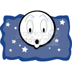300x300 Royalty Free Surprised Moon 150960 Vector Clip Art Image