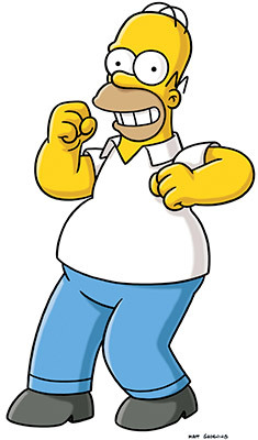235x400 The Simpsons Clipart Homer Simpson
