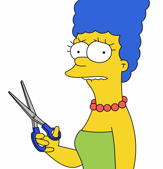 530x550 The Simpsons Clipart Marge Simpson
