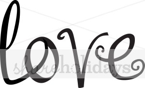 300x183 Word Art Love Valentine's Day Clipart