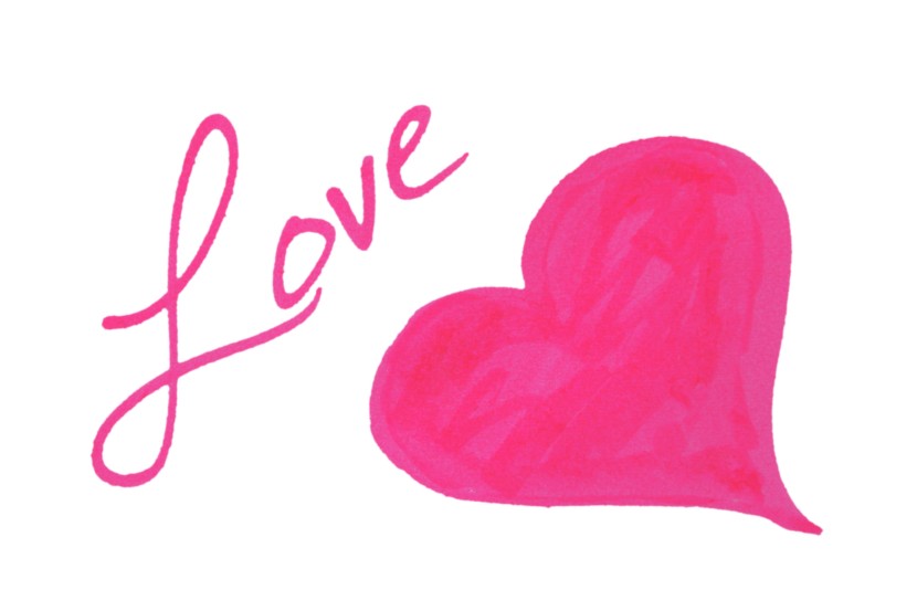 830x553 Free Clip Art Word Love